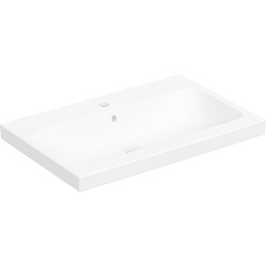 Vasque à poser Geberit iCon Light 75x48 trou robinetteri trop plein Blanc mat - GEBERIT 501.848.JT.1 