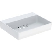 Vasque poser Geberit ONE rect sortie horiz 50cm STR STP KeraTect Blc brill - GEBERIT 505.023.00.1 
