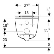 WC complet suspendu Geberit AquaClean Sela Round Blanc mat - GEBERIT 146.220.JT.1 