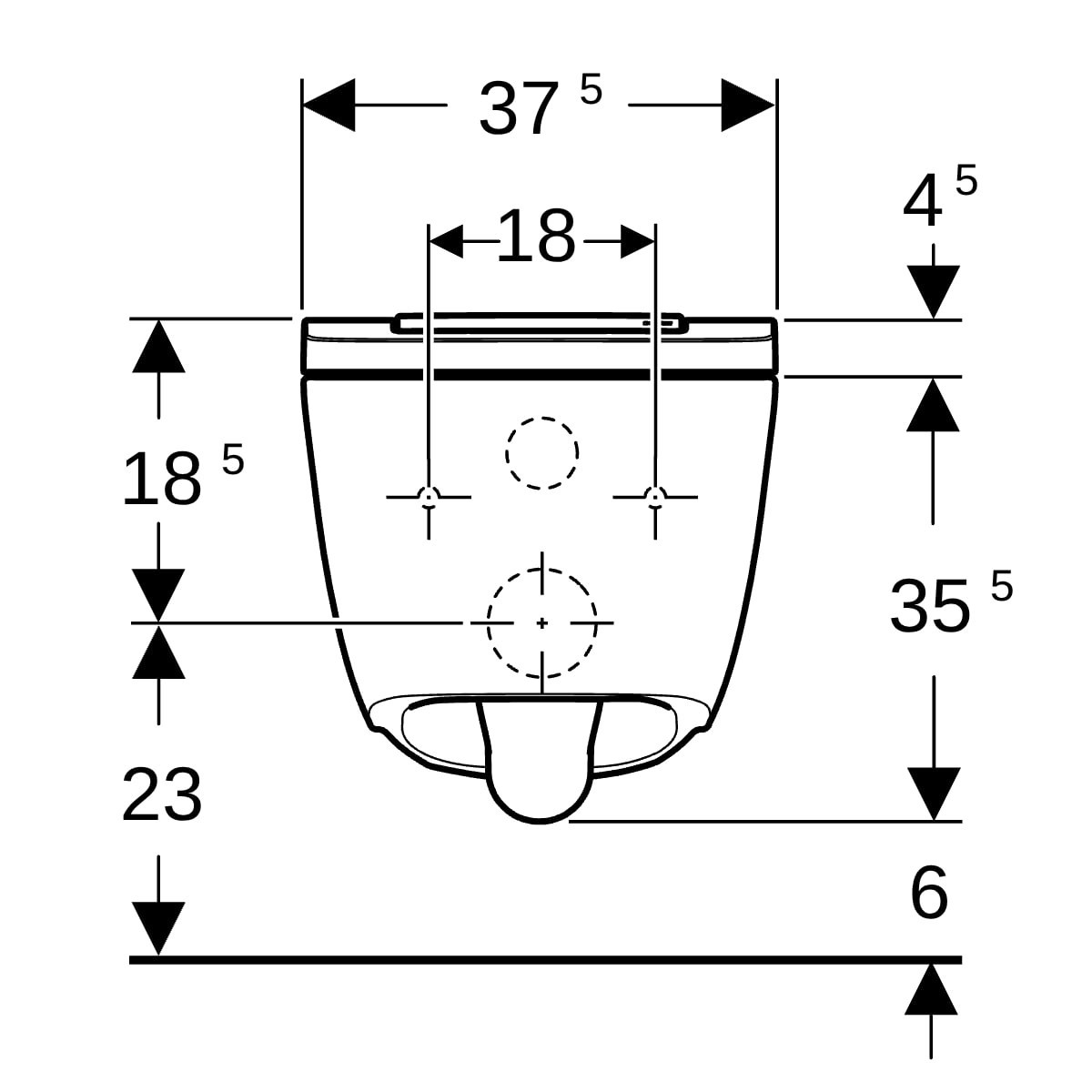 WC complet suspendu Geberit AquaClean Sela Square Blanc alpin - GEBERIT 146.250.01.1 