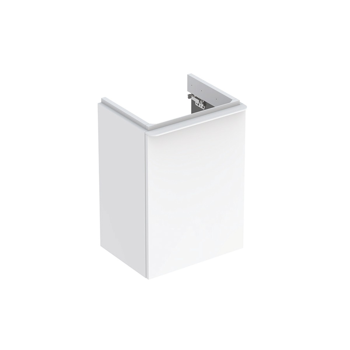 Meuble Geberit Smyle Square lave-mains ch. à dte. 44.2x61.7x35.6 Blanc brill. - GEBERIT 500.350.00.1 