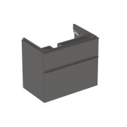 Meub. bas Geberit Smyle Square pour lavabo avec 2 tiroirs 73.4x61.7x47 Gris mat - GEBERIT 500.353.JK.1 