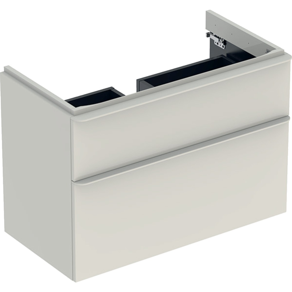 Meub. bas Geberit Smyle Square pour lav 2 tiroirs 88.4x61.7x47 Sable gris - GEBERIT 500.354.JL.1 