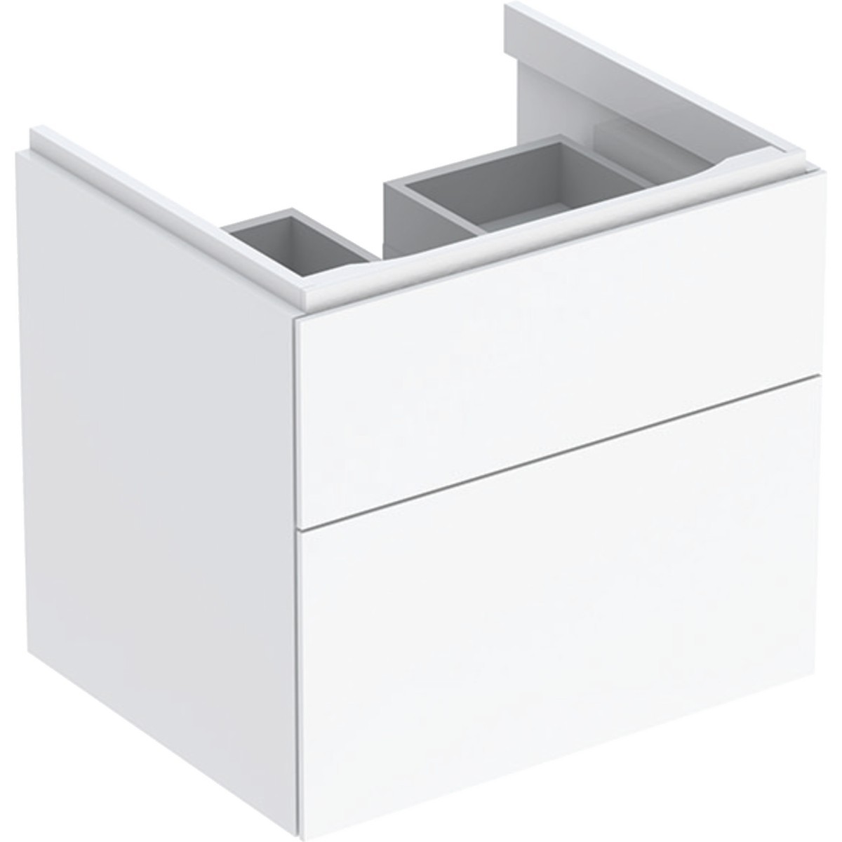 Meub. bas Geberit Xeno² pour lavabo 2 tiroirs 58x53x46.2 Blanc brillant - GEBERIT 500.506.01.1 