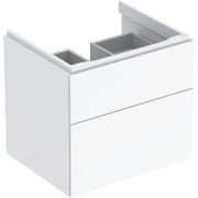 Meub. bas Geberit Xeno² pour lavabo 2 tiroirs 58x53x46.2 Blanc brillant - GEBERIT 500.506.01.1 