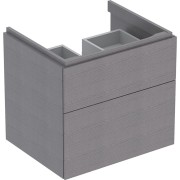 Meub. bas Geberit Xeno² pour lav 2 tiroirs 58x53x46.2 Gris scultura - GEBERIT 500.506.43.1 