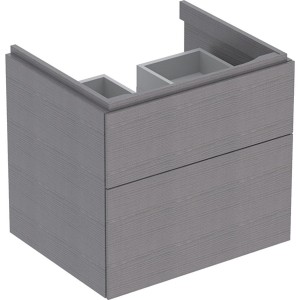 Meub. bas Geberit Xeno² pour lav 2 tiroirs 58x53x46.2 Gris scultura - GEBERIT 500.506.43.1 