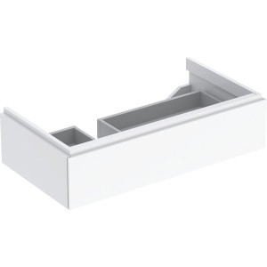 Meub. bas Geberit Xeno² 1 tiroir plage dépose gauche 88x22x46.2 Blc brillant - GEBERIT 500.513.01.1 