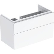 Meub. bas Geberit Xeno² 2 tiroirs plage dépose droite 88x53x46.2 Blc brillant - GEBERIT 500.515.01.1 