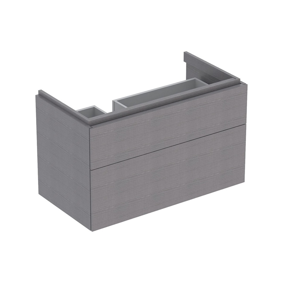 Meub. bas Geberit Xeno² 2 tiroirs plage dépose droite 88x53x46.2 Gris scultura - GEBERIT 500.515.43.1 
