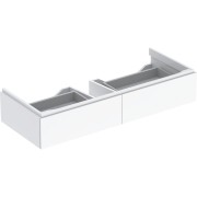 Meub. bas Geberit Xeno² - lav à partir de 120 2 tiroirs 117.4x22x46.2 Blc brill - GEBERIT 500.517.01.1 