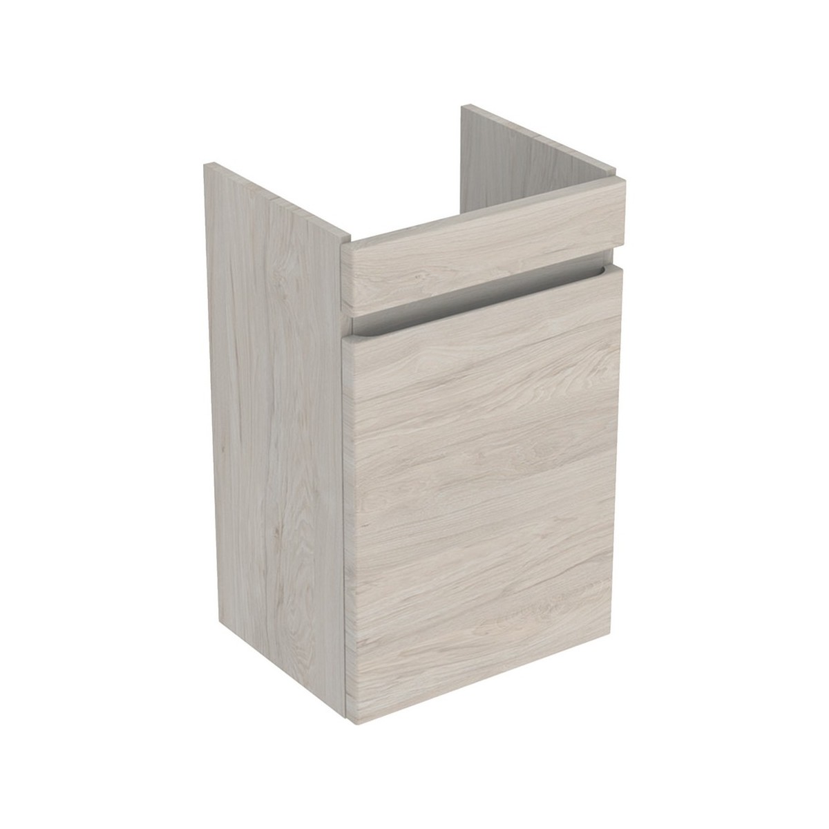 Meuble sous lave-mains 45 cm Geberit Renova Plan 1 porte Noyer Carya clair - GEBERIT 501.902.00.1 