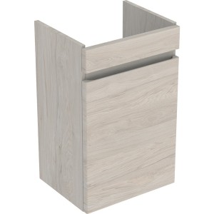 Meuble sous lave-mains 45 cm Geberit Renova Plan 1 porte Noyer Carya clair - GEBERIT 501.902.00.1 