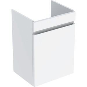 Meuble sous lave-mains 50 cm Geberit Renova Plan 1 porte Blanc brillant - GEBERIT 501.903.01.1 