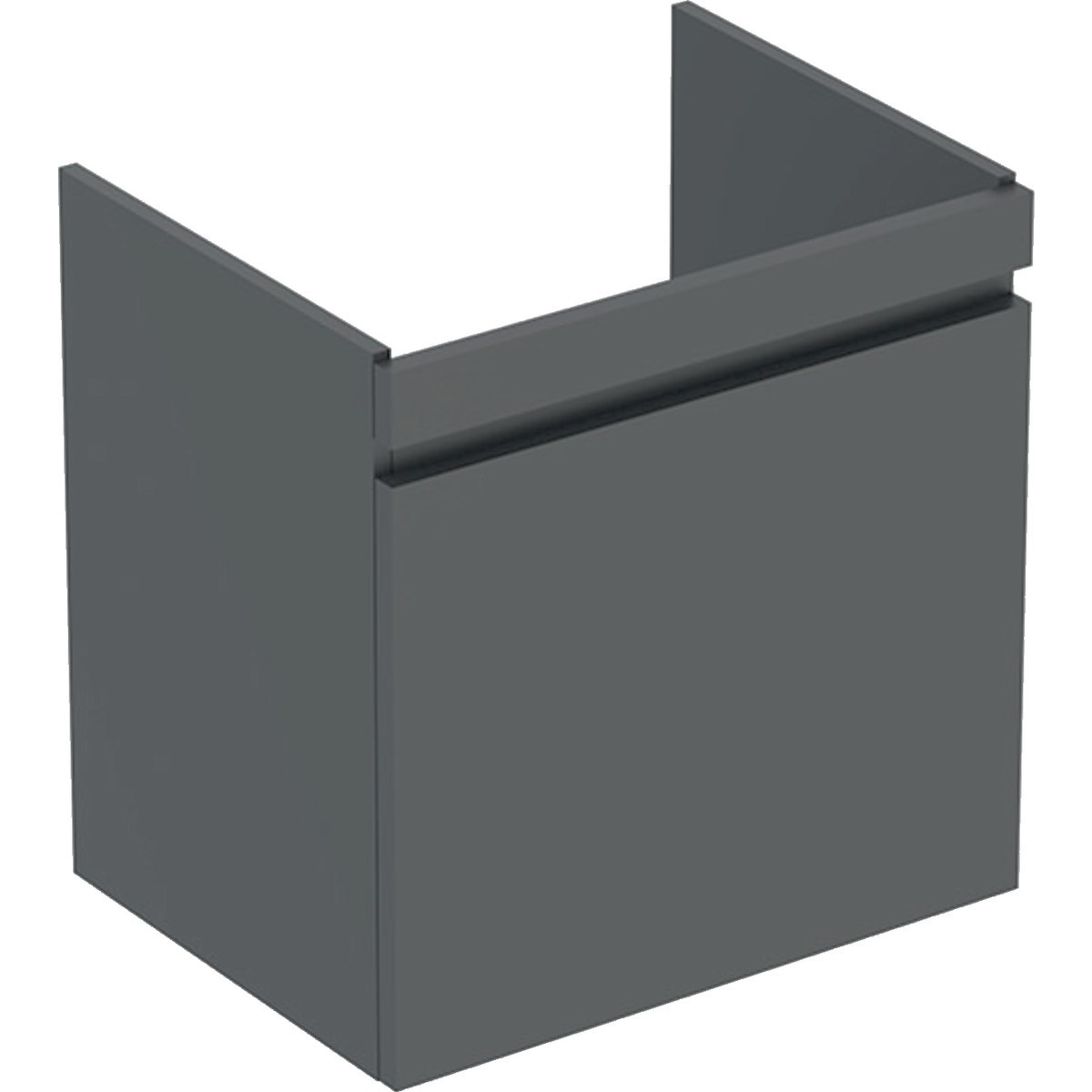 Meuble sous lavabo 65 cm Geberit Renova Plan 1 tiroir 1 tiroir à l'angl Gris vel - GEBERIT 501.906.JK.1 