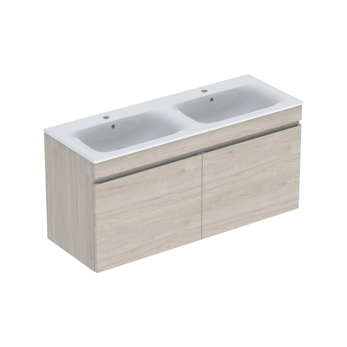 Pack lav slim 130 cm + mbl Geberit Renova Plan 1T 1T à l'angl. Noyer carya cl. - GEBERIT 501.918.00.1 