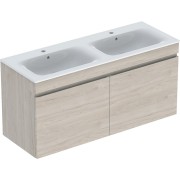 Pack lav slim 130 cm + mbl Geberit Renova Plan 1T 1T à l'angl. Noyer carya cl. - GEBERIT 501.918.00.1 