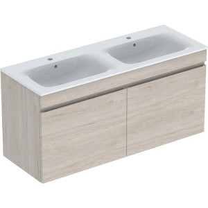 Pack lav slim 130 cm + mbl Geberit Renova Plan 1T 1T à l'angl. Noyer carya cl. - GEBERIT 501.918.00.1 