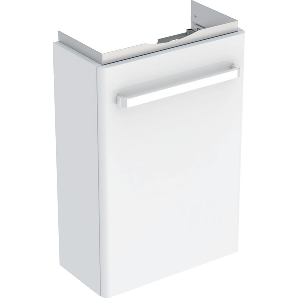 Meuble sous lave-mains 45 cm Geberit Renova Compact 1 porte Blanc brillant - GEBERIT 501.924.01.1 