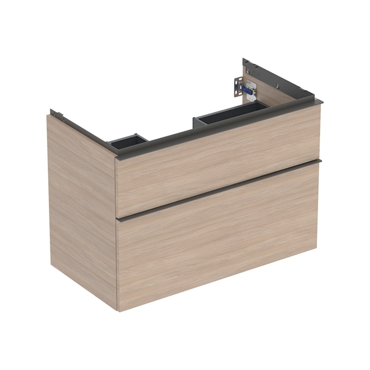 Meuble sous lavabo 90 cm Geberit iCon 2 tiroirs Chêne - GEBERIT 502.305.JH.1 