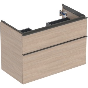 Meuble sous lavabo 90 cm Geberit iCon 2 tiroirs Chêne - GEBERIT 502.305.JH.1 