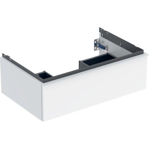 Meuble sous lavabo 75 cm Geberit iCon 1 tiroir poignée Blanc Blanc brillant - GEBERIT 502.311.01.1 