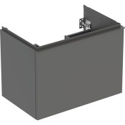 Meuble bas Geberit Acanto 1 tiroir 1 tir anglaise lavabo 75cm gris velouté - GEBERIT 503.004.JK.1 