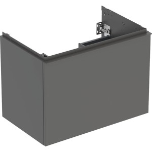 Meuble bas Geberit Acanto 1 tiroir 1 tir anglaise lavabo 75cm gris velouté - GEBERIT 503.004.JK.1 