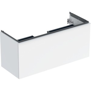 Meuble bas Geberit Acanto 1 tiroir 1 tir anglaise lavabo 1C 120cm blc brill. - GEBERIT 503.006.01.1 