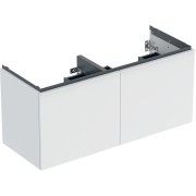 Meuble bas Geberit Acanto 2 tiroirs 2 tir anglaise lavabo 2C 120cm blanc mat - GEBERIT 503.007.01.3 