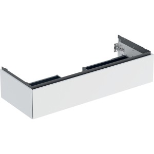 Meuble bas pour lavabo Geberit ONE 1 tiroir L120cm P47cm Blanc mat - GEBERIT 505.075.00.2 