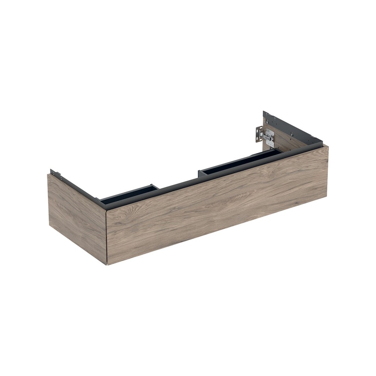 Meuble bas pour lavabo Geberit ONE 1 tiroir L120cm P47cm Noyer carya - GEBERIT 505.075.00.6 