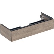 Meuble bas pour lavabo Geberit ONE 1 tiroir L120cm P47cm Noyer carya - GEBERIT 505.075.00.6 