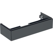 Meuble bas pour lavabo Geberit ONE 1 tiroir L120cm P47cm Noir mat - GEBERIT 505.075.00.8 