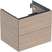Meuble bas pour lavabo Geberit ONE 2 tiroirs L60cm P47cm Chêne - GEBERIT 505.261.00.5 