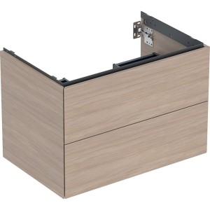 Meuble bas pour lavabo Geberit ONE 2 tiroirs L75cm P47cm Chêne - GEBERIT 505.262.00.5 