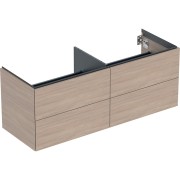 Meuble bas pour lavabo Geberit ONE 4 tiroirs L135cm P47cm Chêne - GEBERIT 505.266.00.5 