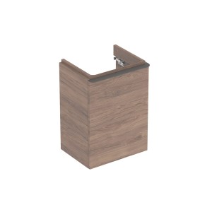 Meuble Geberit Smyle Square lave-mains ch. à gauche 44.2x61.7x35.6cm Noyer - GEBERIT 500.351.JR.1 