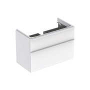 Meub. bas Geberit Smyle Square pour lavabo 2 tiroirs 88.4x61.7x47 Blanc Laqué - GEBERIT 500.354.00.1 