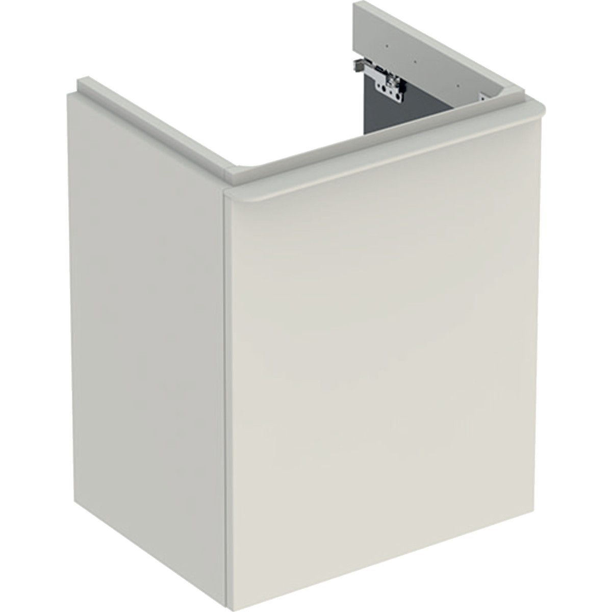 Meuble Geberit Smyle Square lave-mains ch. à gche. 49.2x61.7x40.6cm Sable gris - GEBERIT 500.364.JL.1 