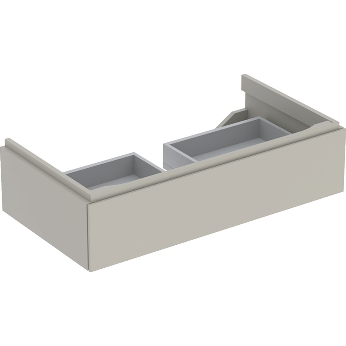 Meub. bas Geberit Xeno² pour lavabo avec 1 tiroir 88x22x46.2 Greige Laqué mat - GEBERIT 500.508.00.1 