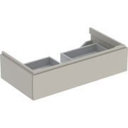 Meub. bas Geberit Xeno² pour lavabo avec 1 tiroir 88x22x46.2 Greige Laqué mat - GEBERIT 500.508.00.1 