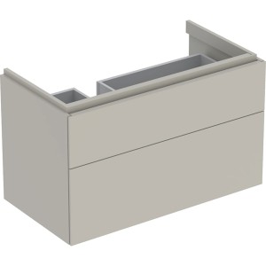 Meub. bas Geberit Xeno² 2 tiroirs plage dépose droite 88x53x46.2 Greige mat - GEBERIT 500.515.00.1 