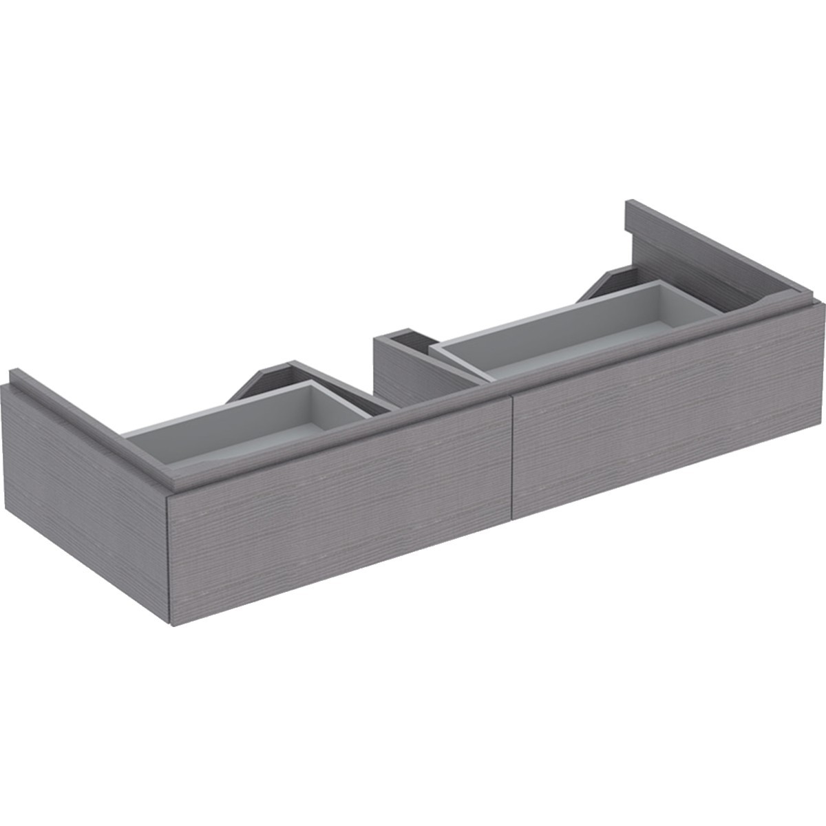Meub. bas Geberit Xeno² - lav à partir de 120 2 tiroirs 117.4x22x46.2 Gris scult - GEBERIT 500.517.43.1 