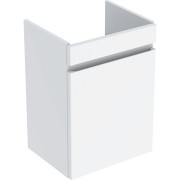 Meuble sous lave-mains 50 cm Geberit Renova Plan 1 porte Blanc brillant - GEBERIT 501.903.01.1 