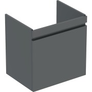 Meuble sous lavabo 65 cm Geberit Renova Plan 1 tiroir 1 tiroir à l'angl Gris vel - GEBERIT 501.906.JK.1 