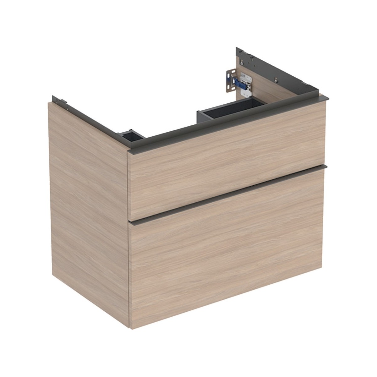 Meuble sous lavabo 75 cm Geberit iCon 2 tiroirs Chêne - GEBERIT 502.304.JH.1 
