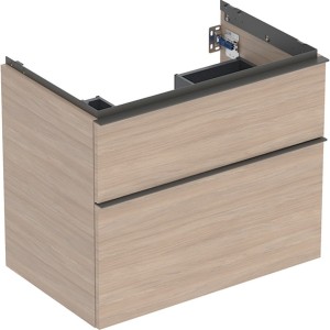 Meuble sous lavabo 75 cm Geberit iCon 2 tiroirs Chêne - GEBERIT 502.304.JH.1 