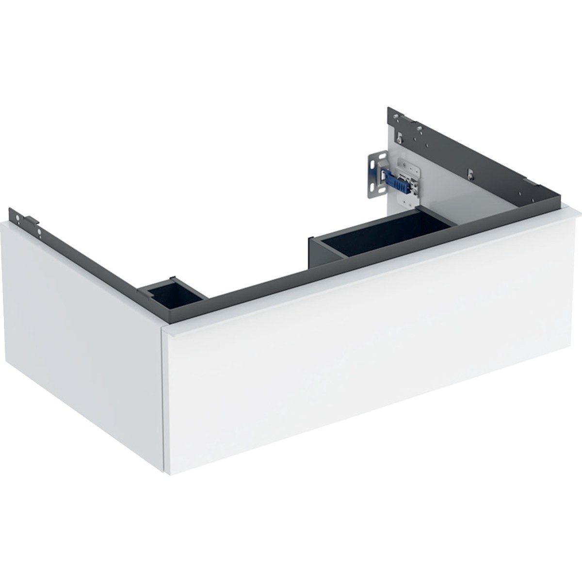 Meuble sous lavabo 75 cm Geberit iCon 1 tiroir poignée Blanc Blanc brillant - GEBERIT 502.311.01.1 