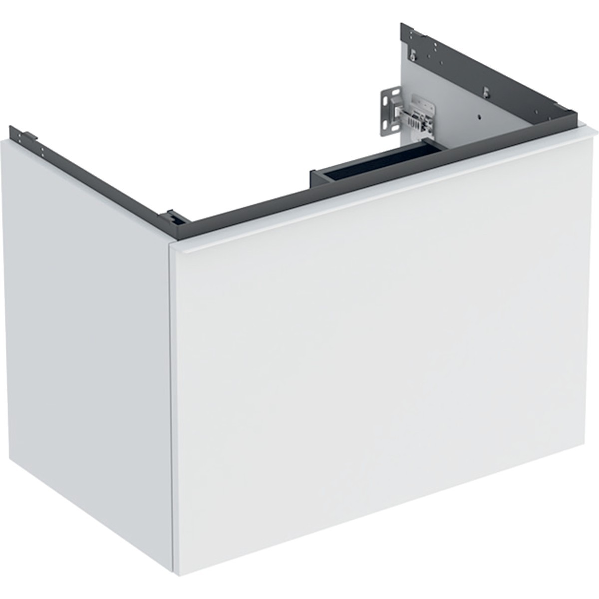 Meuble bas Geberit Acanto 1 tiroir 1 tir anglaise lavabo 75cm blanc mat - GEBERIT 503.004.01.3 